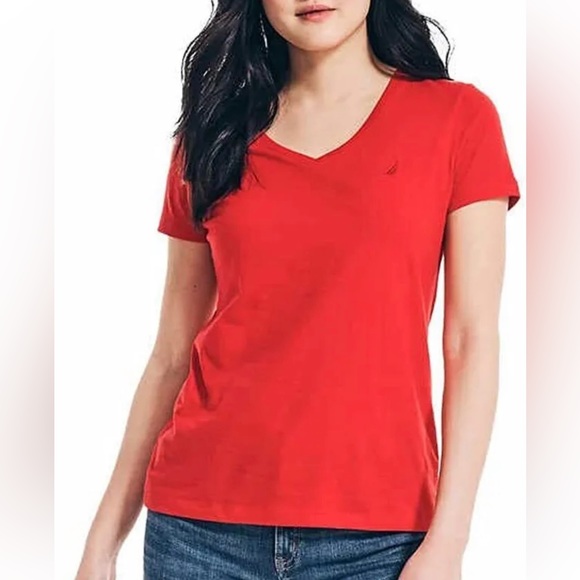 Nautica Ladies' Logo Tee Short Sleeve Crewneck - Picture 2 of 7